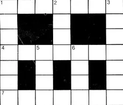 Crossword puzzle