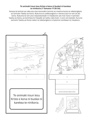 Aia iteraniba Moanrinan ibukin te waaki ni kakukurei: Te onimaki iroun Iesu Kristo e kona ni buokai ni karekea te ninikoria