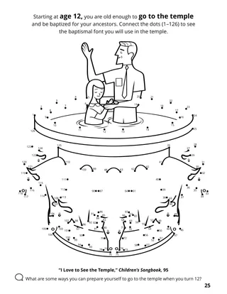 page 25 of the coloring book Gathering the Family of God