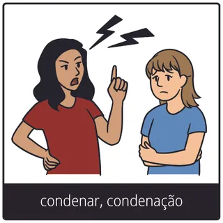 Símbolo do evangelho — condenar, condenação