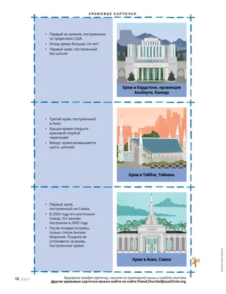 Страница в формате PDF с изображениями храмов