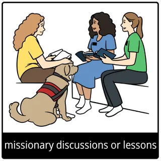 missionary discussions or lessons gospel symbol
