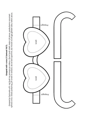 Stran z dejavnostjo za Osnovno: Gospod vidi v srce