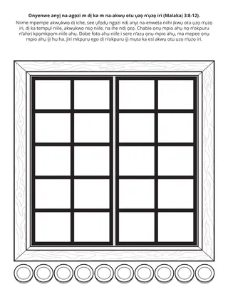 Ihu akwụkwọ ihe omume Prịamarị: Onyenwe anyị na-agọzi m dị ka m na-akwụ otu ụzọ n’ụzọ iri