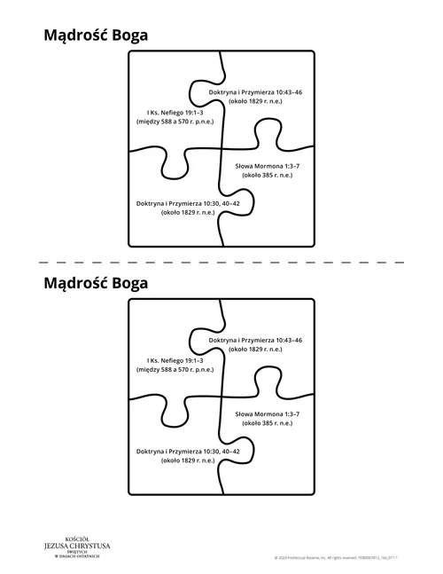 Ulotka: Mądrość Boga