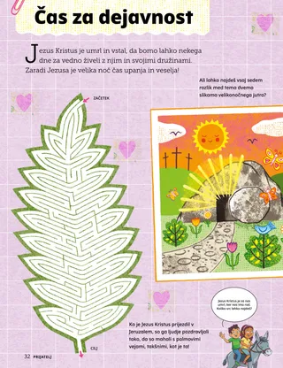 Stran z dejavnostmi v PDF-ju