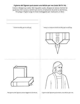 Pagina delle attività della Primaria: Il giorno del Signore può essere una delizia per me