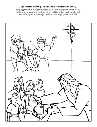 Primärs aktivitetssida: Jag kan fästa blicken på Jesus Kristus