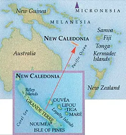 Map of New Caledonia