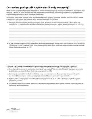 Co zawiera podręcznik „Abyście głosili moją ewangelię”?