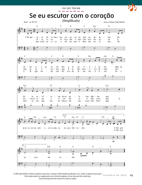 PDF de partitura de música