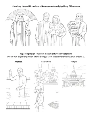 Praemeri aktiviti pej: Papa long Heven i wantem mekem ol kavenan wetem mi