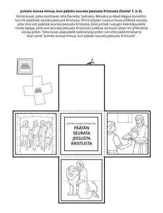 Alkeisyhdistyksen tehtäväsivu: Jumala siunaa minua, kun teen valinnan seurata Jeesusta Kristusta