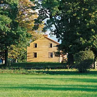 Kitchen in the log house