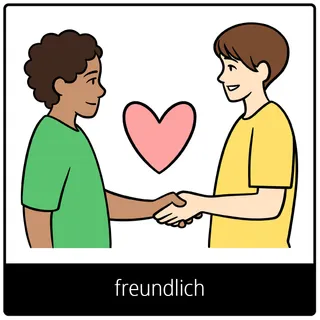 Symbol für Evangeliumsbegriff: freundlich