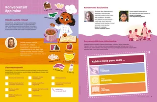 Page PDF with illustration of girl making jambalaya