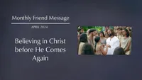 04-April | Believing in Christ before He Comes Again Cover Image
