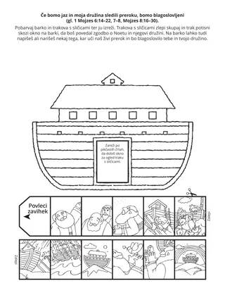 Stran z dejavnostjo za Osnovno: Če bomo jaz in moja družina sledili preroku, bomo blagoslovljeni.