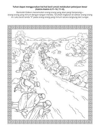 Halaman kegiatan Pratama: Tuhan dapat menggunakan hal-hal kecil untuk melakukan pekerjaan besar