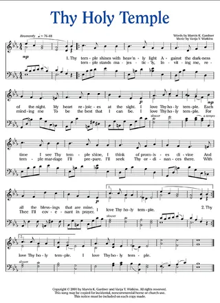 Music, Thy Holy Temple