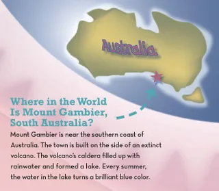 globe showing Australia