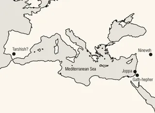 map of Jonah’s journey