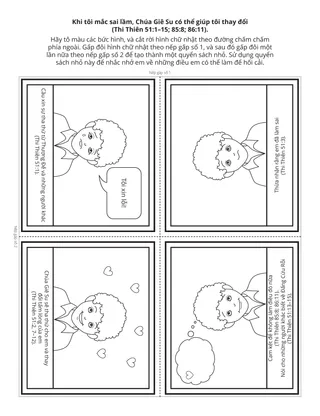 Trang sinh hoạt cho Hội Thiếu Nhi: Khi tôi lựa chọn sai lầm, Chúa Giê Su có thể giúp tôi thay đổi