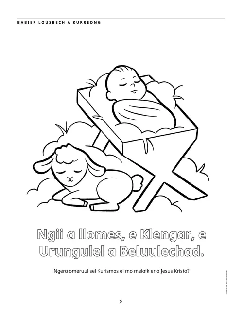 Babier lousbech a kurreong PDF er a tolechoi el Jesus el ngara ongolel a charm me a ngelekel a sib