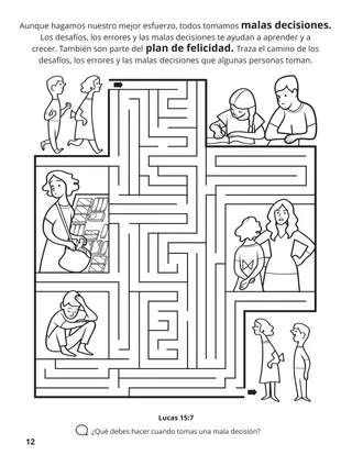 página 12 del libro para colorear “Congregar a la familia de Dios”