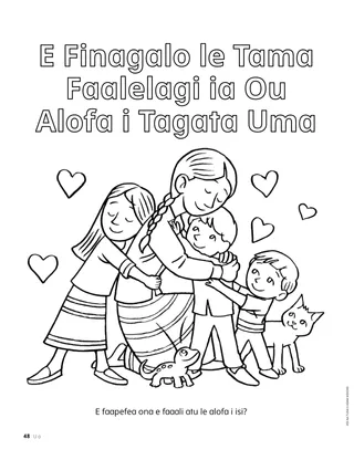 Itulau valivali o tamaiti o loo fusi e le tasi le isi