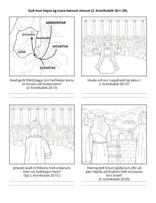 Verkefnasíða Barnafélagsins: Guð mun heyra og svara bænum mínum