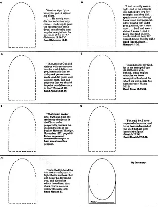 testimony matching page