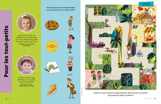 Page PDF avec des activités pour les petits enfants