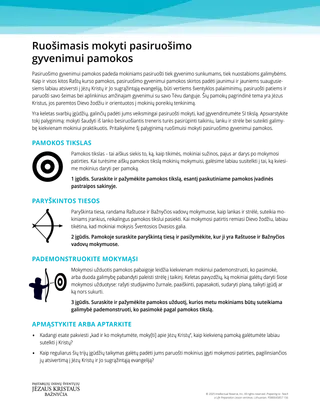 Rengimasis mokyti pasiruošimo gyvenimui pamokos