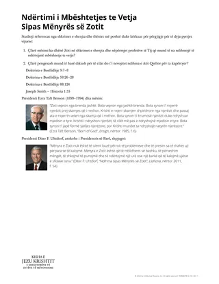 Ndërtimi i Mbështetjes te Vetja Sipas Mënyrës së Zotit