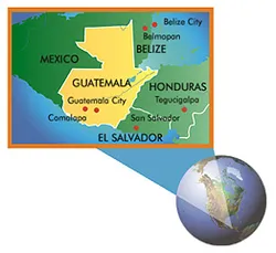 map of Central America