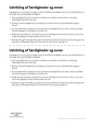 Udvikling af færdigheder og evner