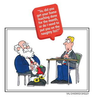 Santa Claus in interview