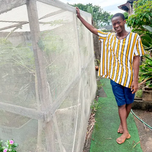 young man with monkey net