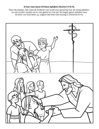 doe-pagina voor het jeugdwerk: Ik kan naar Jezus Christus opkijken