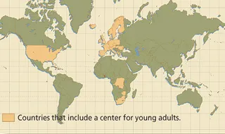 countries with centers for young adults