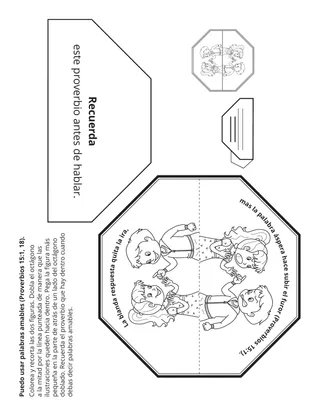 Hoja de actividades de la Primaria: Puedo usar palabras amables