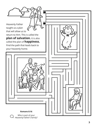 page 3 of the coloring book Gathering the Family of God