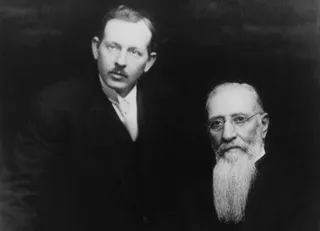 President Joseph F. Smith with his son Joseph Fielding Smith