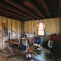 Parlor of the frame home