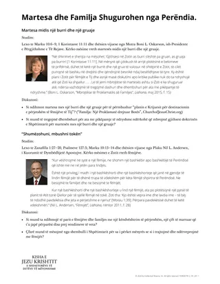 Martesa dhe Familja Shugurohen nga Perëndia.