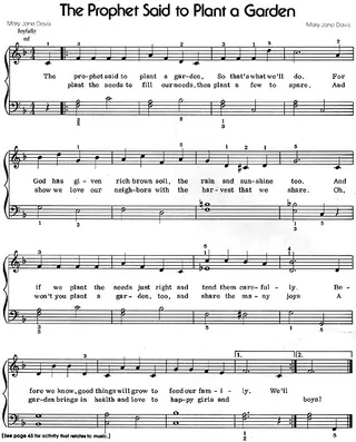 Music, The Prophet Said to Plant a Garden