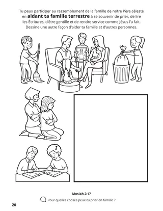 page 20 de l’album de coloriage Rassembler la famille de Dieu