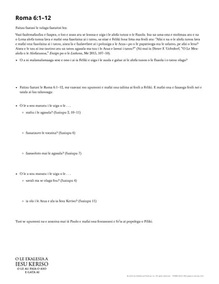 Pepa e tufa atu Roma 6:1–12