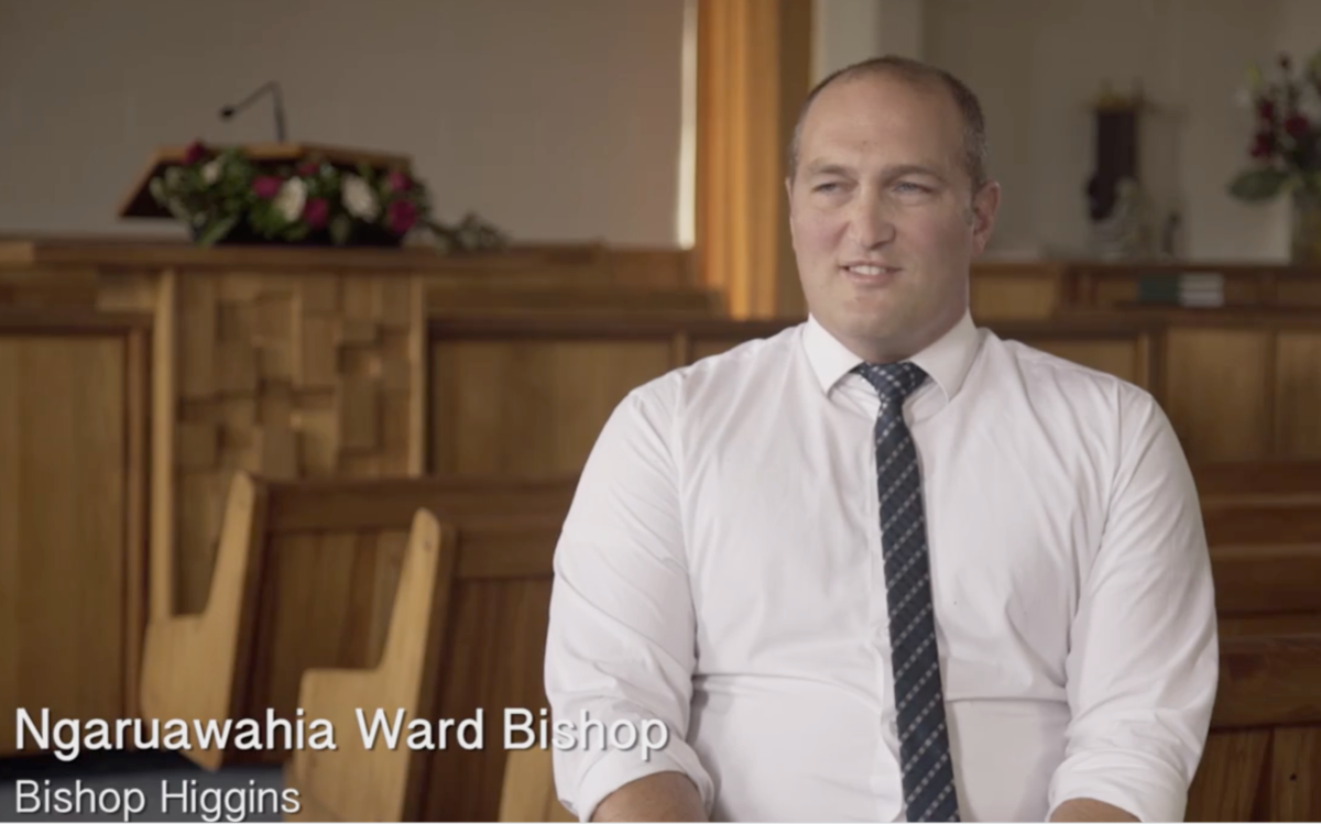 Bishop Higgins of the Ngaruawahia ward